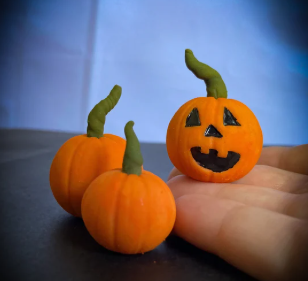 Mini Decorative Pumpkins (Set of 3) image